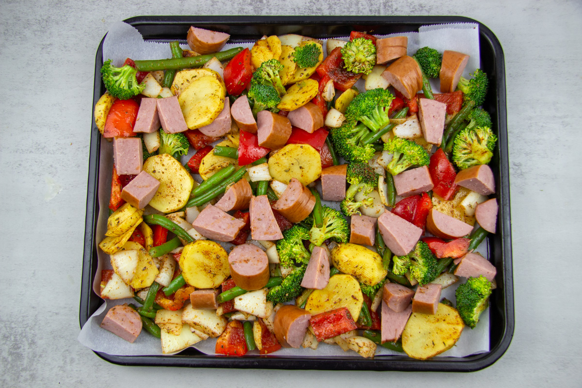Easy Air Fryer Kielbasa And Veggies Easy Macro Meals