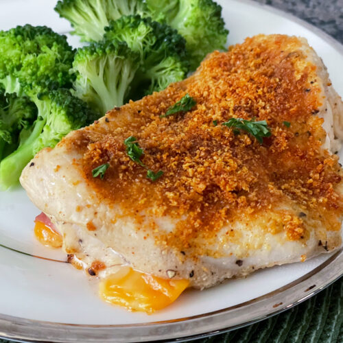 Air Fryer Stuffed Chicken Breast with Ham And Cheese