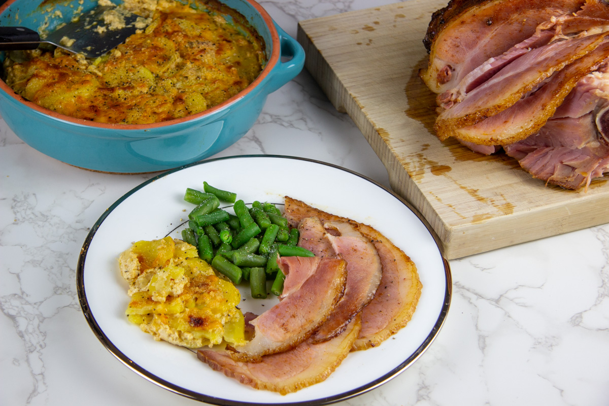 Cooking Spiral Ham (Maple Bourbon Glaze)