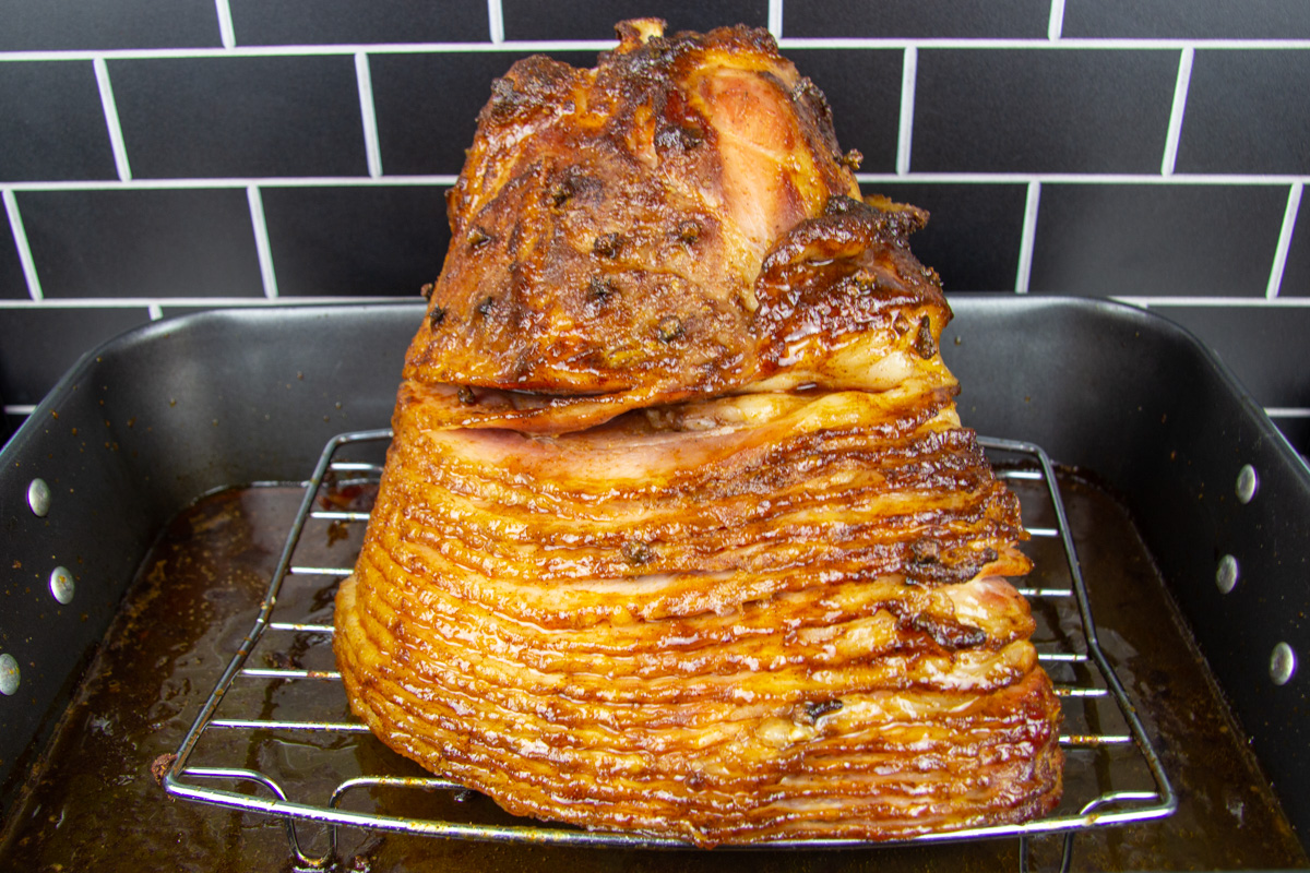 Cooking Spiral Ham (Maple Bourbon Glaze)