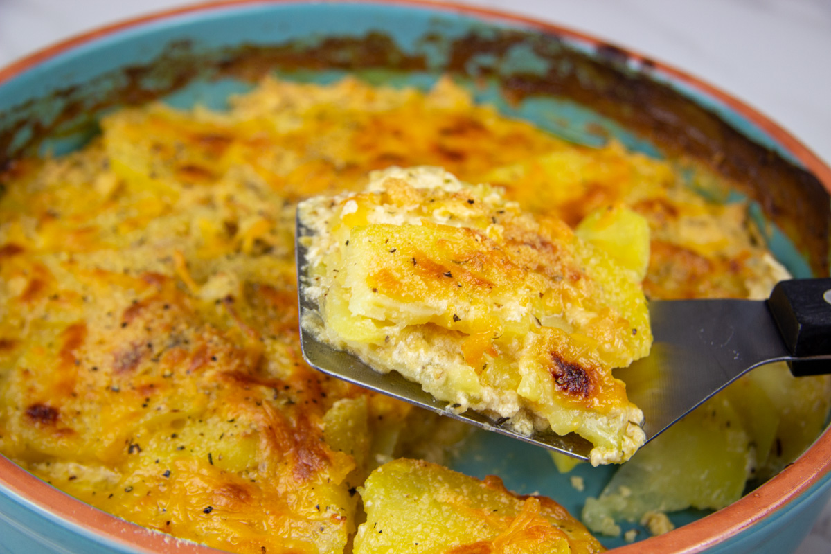 Gluten Free Scalloped Potatoes (Lightened Up)