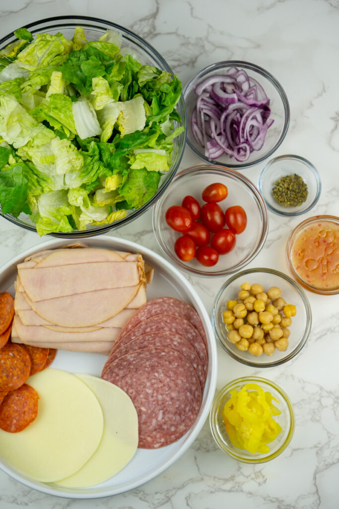 overhead photo of ingredients