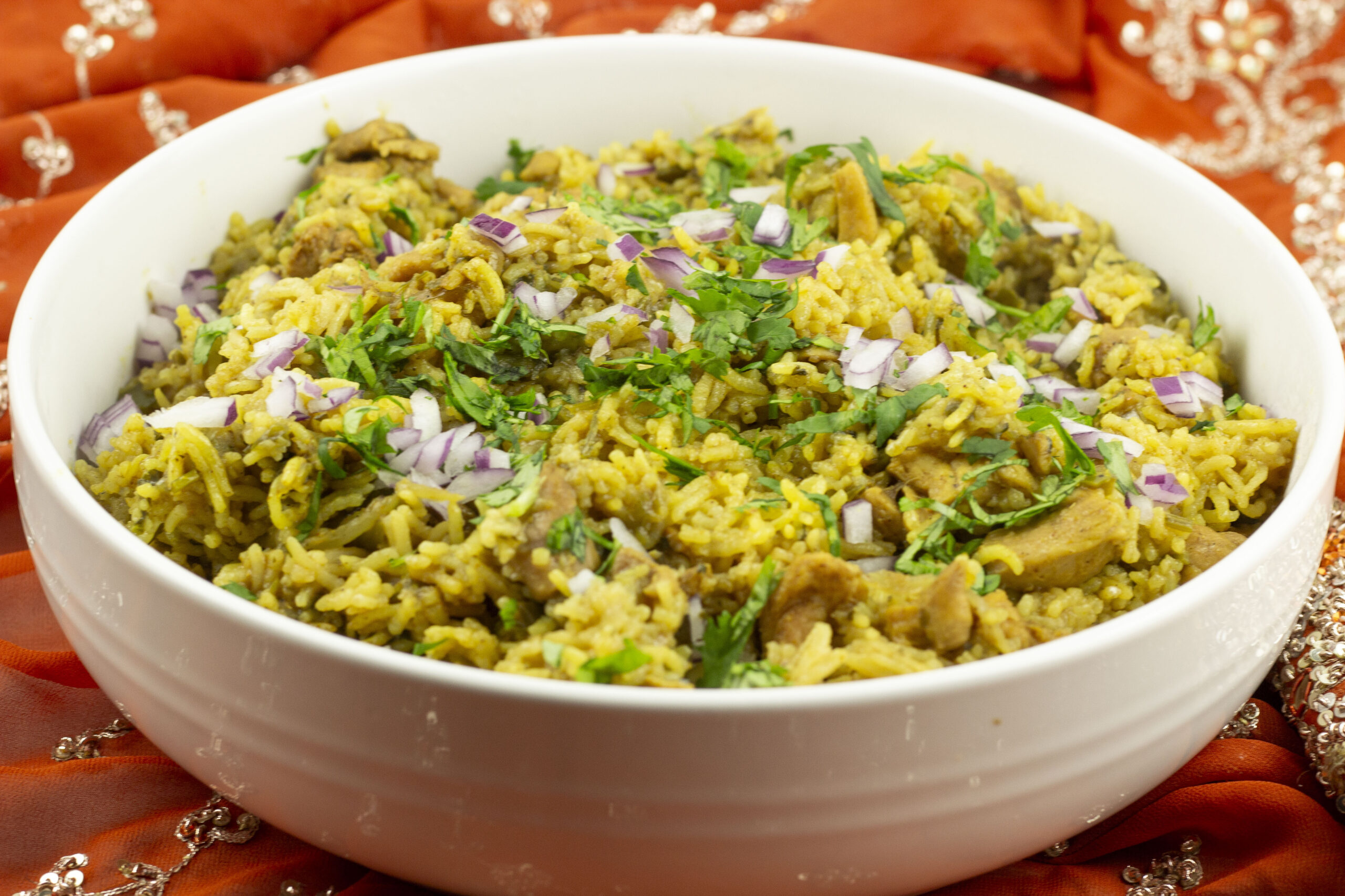 Bowl of Chicken Biryani