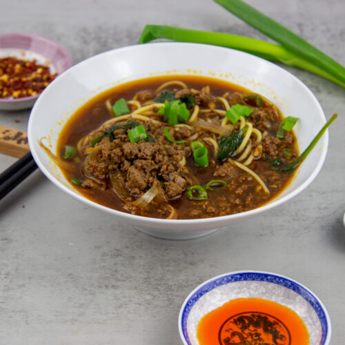 Spicy beef noodle soup sales
